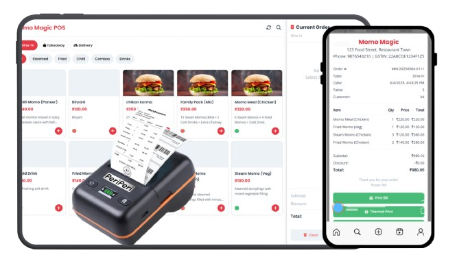 digitalize menu with our menu management system in no... TBill - Complete Restaurant Management Solution